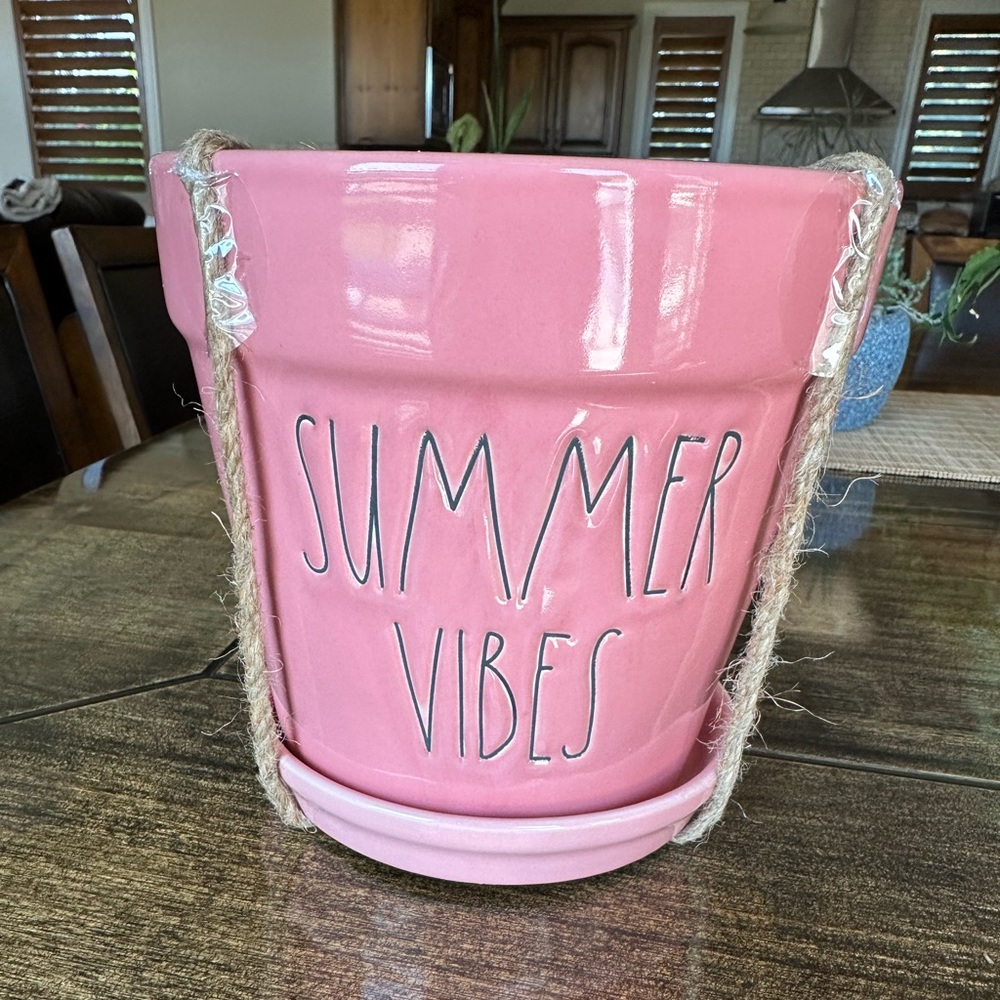 Rae Dunn Summer Vibes flower pot NWT - Picture 3 of 5